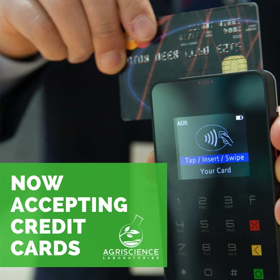 We now accept credit cards!